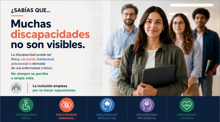 👀 ¿Sabías que muchas discapacidades no son visibles?